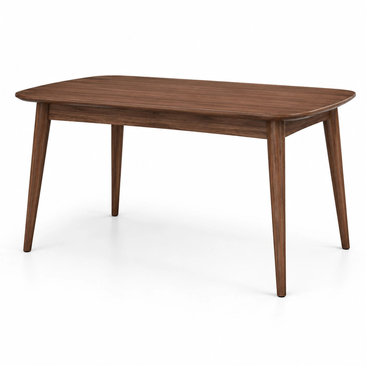 Table à manger scandinave en bois marron, 140 x 80 x 75 cm